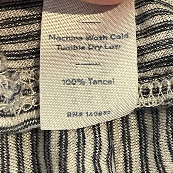 Marine Layer Striped Sleeveless Top, Tulip Back, Navy Blue/White, Lightweight,XL - Picture 7 of 16